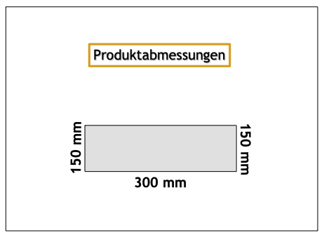 Befliesbare Duschablage – L-Winkel – Typ 300B – Rechteck Ablage – Edelstahl gebürstet