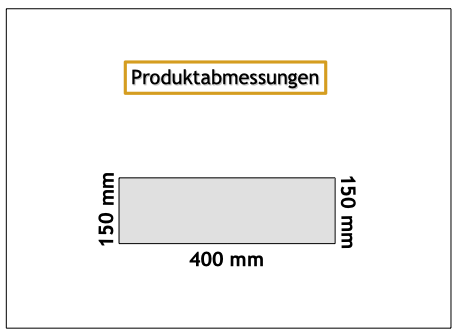 Befliesbare Duschablage – L-Winkel – Typ 400B – Rechteck Ablage – Edelstahl gebürstet